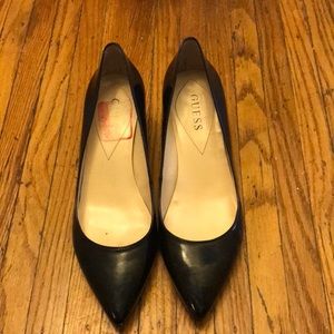 Black Guess Kitten Heel size 7